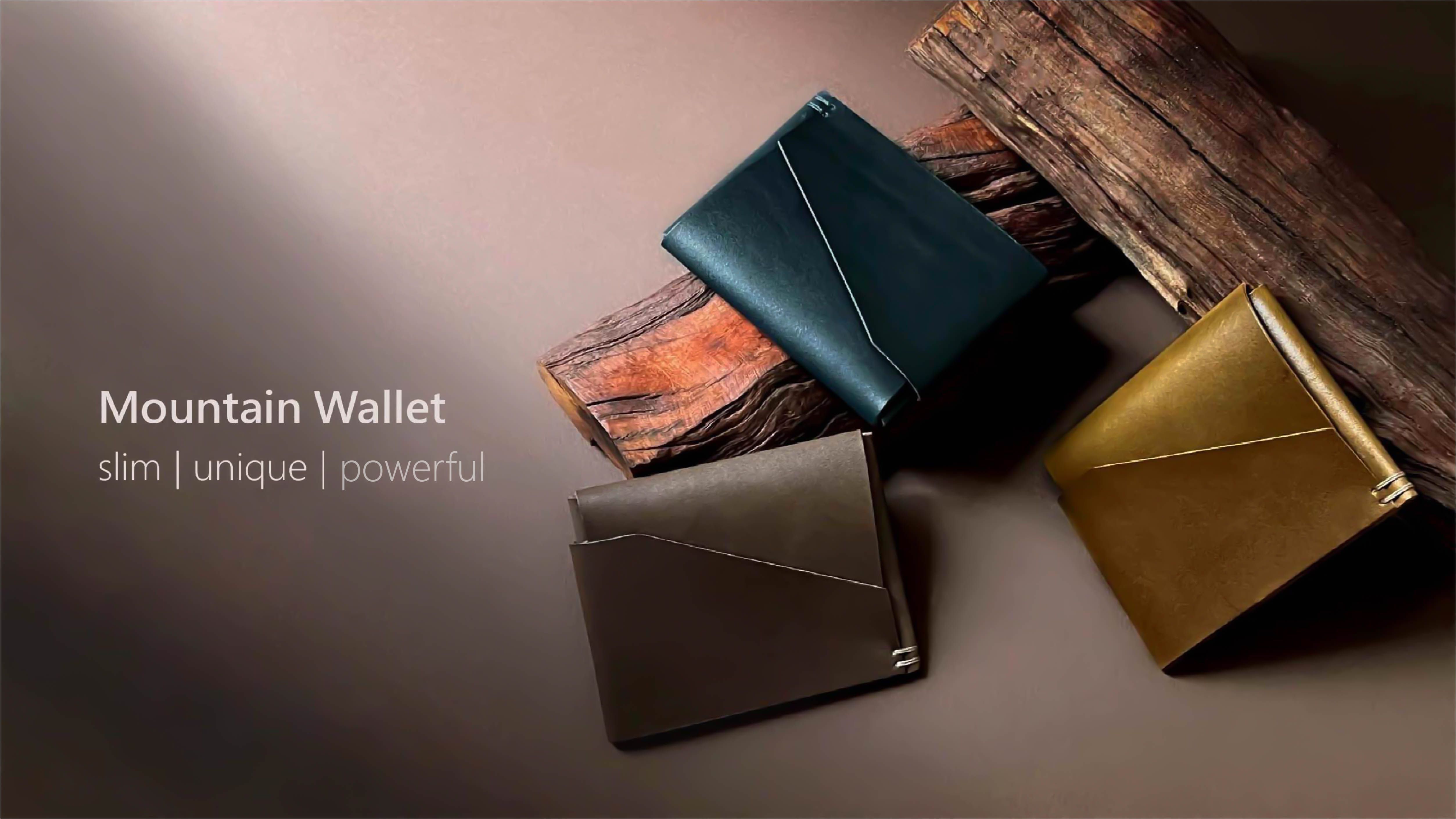 微簡錢包Mountain Wallet｜全台第一款「微簡」概念，隨時保持完美的皮革美學。 | WaBay 挖貝| 台灣最值得信賴的群眾集資/  群眾募資平台