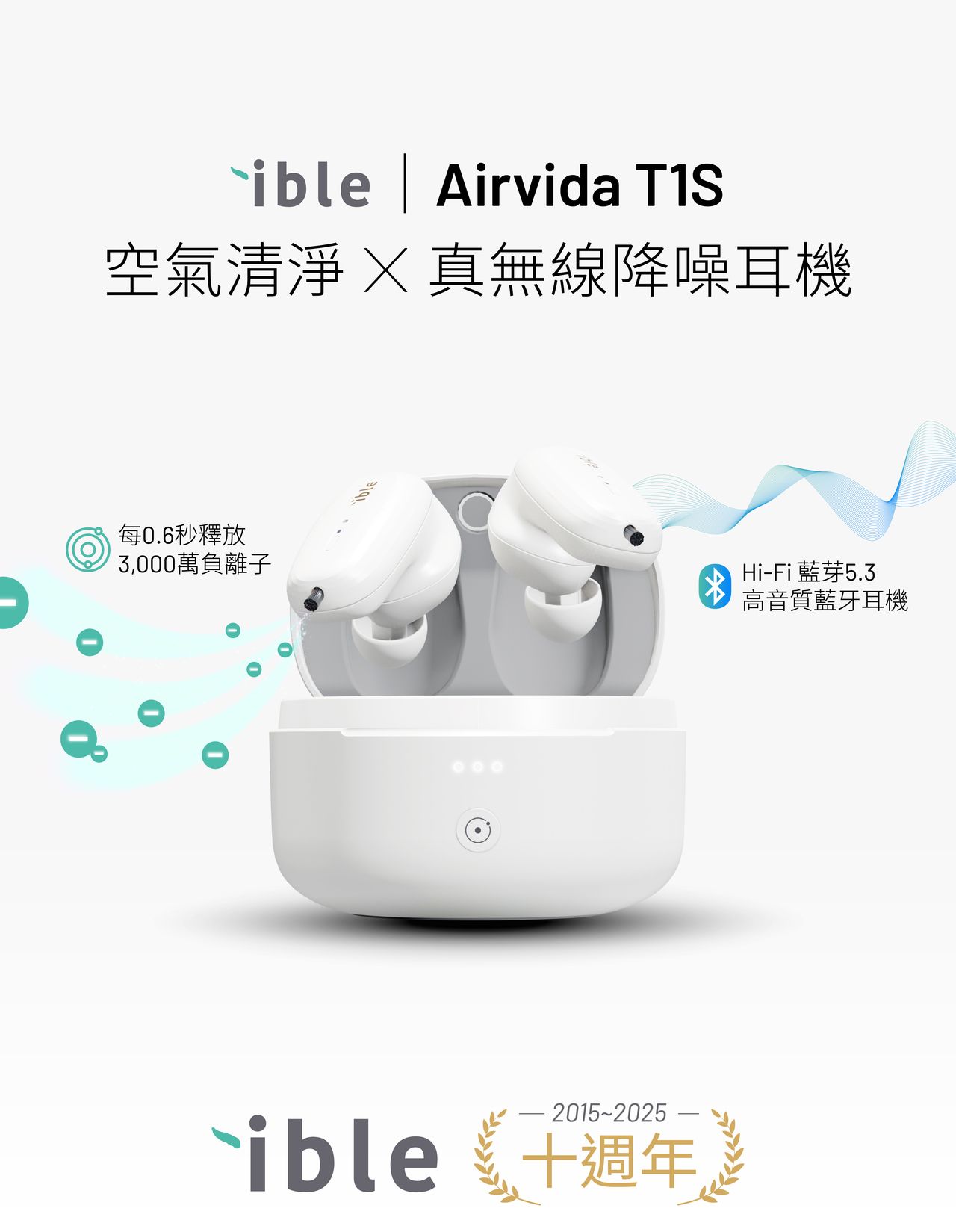 Airvida T1S, 空氣清淨, 真無線藍牙耳機, 病毒, 過敏