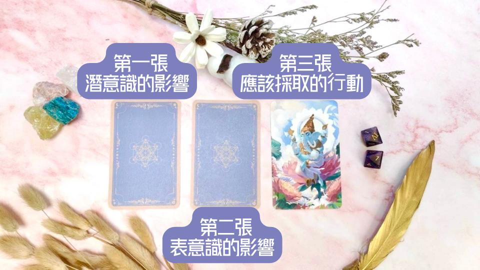 方法2 三張神諭卡抽牌流程圖片
