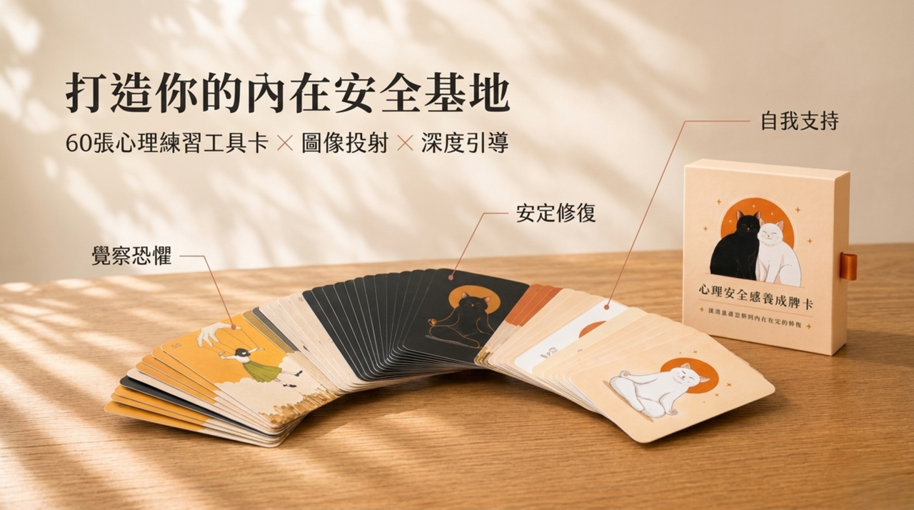 60張心理練習工具卡打造你的內在安全基地。