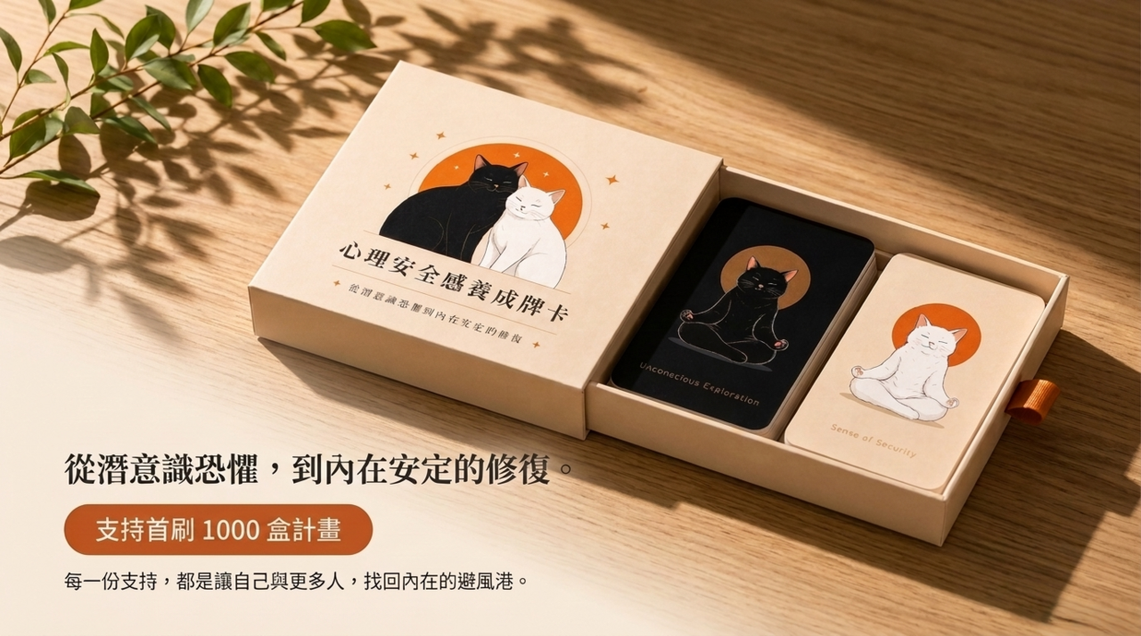 《心理安全感養成牌卡》｜從潛意識恐懼到內在安定的修復，蘇絢慧博士親自設計的心理練習工具