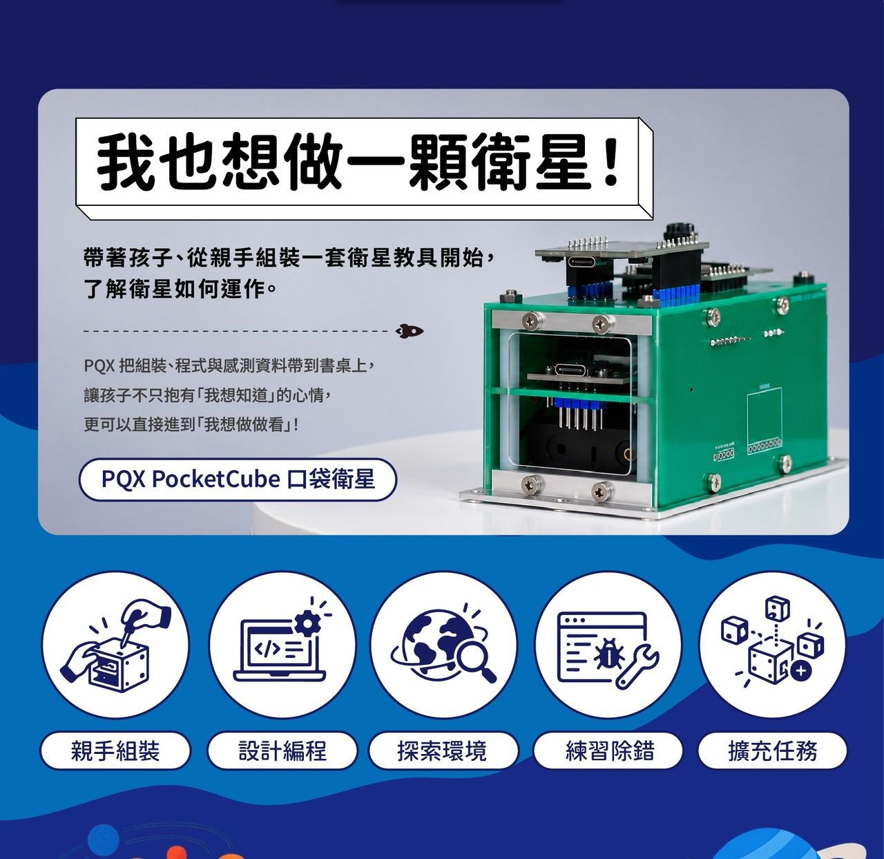 PQX 是什麼?PQX PocketCube 口袋衛星教具介紹